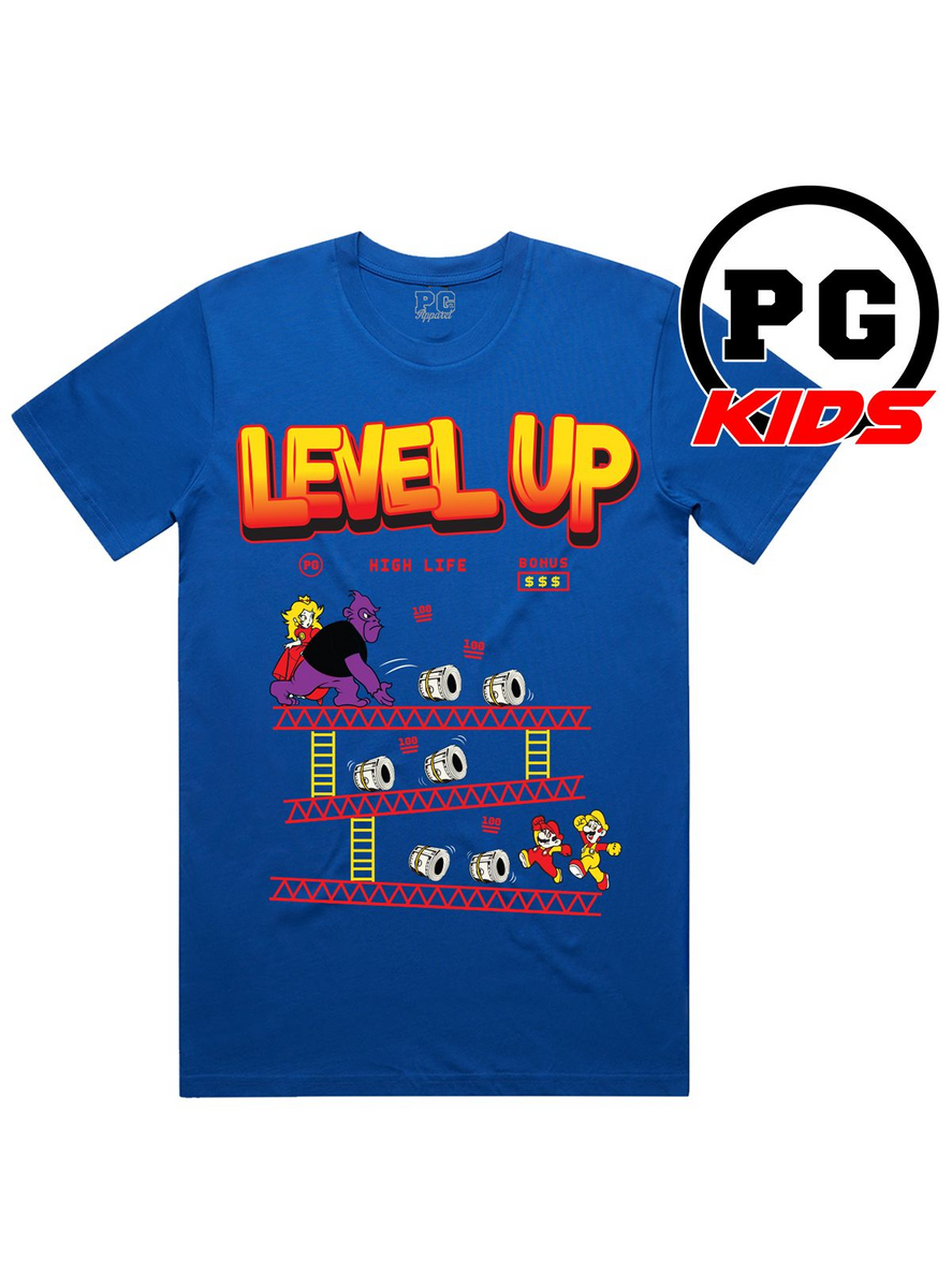 Pg Apparel T-Shirt BOYS - Level Up - Royal Blue - LU800 – Vengeance78