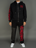 Vengeance78 Sweatsuit - King- Black with Red - 270