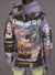 Majestik Hoodie - Men's Van Gogh Tapestry Jacquard - Multi Black - TH2433