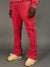 Ringspun Sweatpants - Acid Wash - Red - 341-401