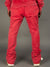 Ringspun Sweatpants - Acid Wash - Red - 341-401