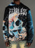 Majestik Hoodie - Fearless Rhinestone Tapestry Jacquard- Black - TH2486