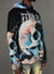 Majestik Hoodie - Fearless Rhinestone Tapestry Jacquard- Black - TH2486