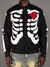 Rebel Minds Jacket - Skeleton Melton - Black   - 142-531