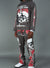 NME Sweatsuit - Chen - Gray And Maroon - 126-326