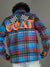 Rebel Minds Jacket - Flannel With Patches - Blue - 142-715