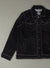 Focus Denim Jacket - Rhinestone - Black  - 8030J