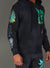 Rebel Minds Hoodie - Heated Washed Full zip - Black - 142-361