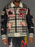 Politics Varsity Jacket - Tartan - Black Red Check - 204