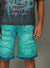 Politics Shorts - Bromwich - Teal Wash - 419