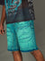 Politics Shorts - Bromwich - Teal Wash - 419