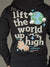 CLIQUE Hoodie - Lift the World Up - Black - UF4658