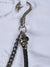 NME Chain - Braided Skull - Black And Metal - 106