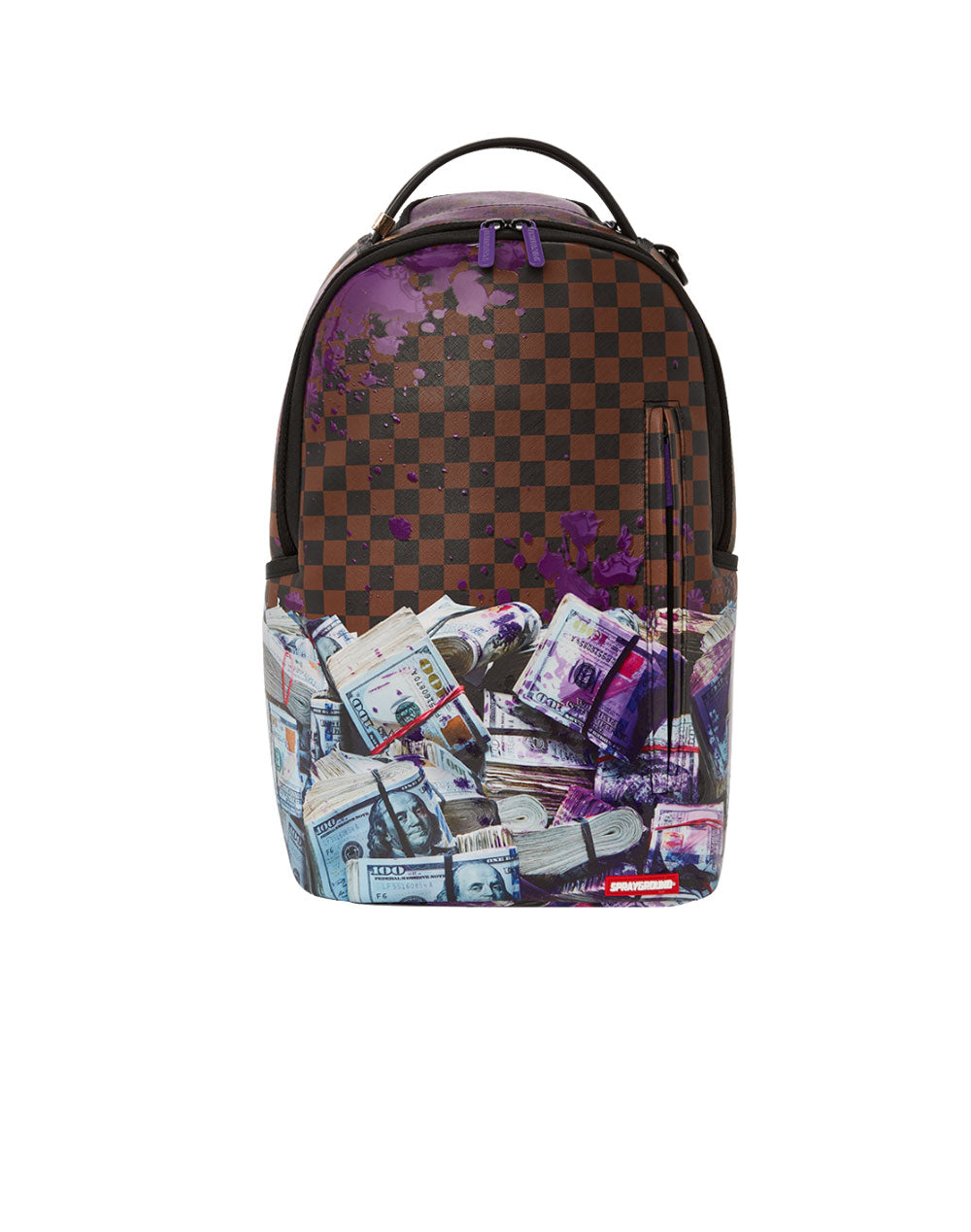 Sprayground Backpack - Counterfeit DLXSV - Brown And Purple