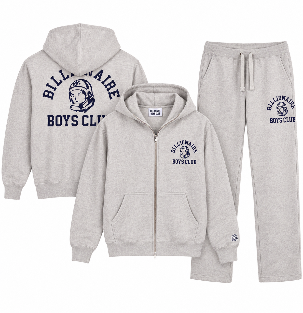 Billionaire Boys Club Sweatsuit - BB Uni Helmet - Heather Grey