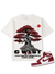 G West T-Shirt - Bonsai Tree - White - GWPPT9031