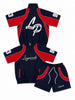 Legends Prevail Short Set - Crinkle - Navy Blue/Red