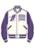 Roku Studio Jacket - Dream State Rhinestone Varsity - Eggshell And Purple - RK6481900