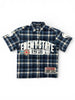 Buyer's Choice Shirt - Patch Plaid Flannel - Navy - 122