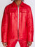 Politics Jacket - Cargo Zip-Up PU Leather - Murphy - Red - 572