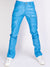 Politics Jeans - Cargo PU Leather Stacked - Murphy - Blue - 553