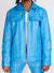 Politics Jacket - Cargo Zip-Up PU Leather - Murphy - Blue  - 573