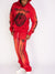 Politics Sweatsuit - Acid Washed Stacked Sweatsuit - Dennis - Red - 722