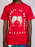 Focus T-Shirt - Old English Wings Appliqué - Red - 80557S