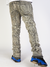 Waimea Jeans - Frayed Abstract Shapes Stacked - Grey Wash - M5811D