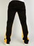 Rebel Minds Track Pants - Stripe Stacked Fit - Black And Gold - 100-411