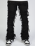 Majestik Jeans - Nirvana Rip & Frayed Stacked - Black - DL2260