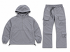 Rebel Minds Track Set - Ripstop Nylon Anorak/Nylon Flared Cargo - Grey - 1100-502/1100-404