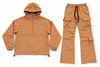 Rebel Minds Track Set - Ripstop Nylon Anorak/Nylon Flared Cargo - Wheat - 1100-502/1100-404