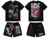 Highly UNDRTD Short Set - Rise above - Black - Silver - US6100