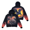 Stray Hoodie - Pegasus Omen Full Zip - Black - ST1652