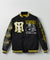 Reason Jacket - Scarface PU Varsity - Black And Yellow - VJ-03