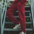 8&9 Sweatpants - Blaze Felt Applique - Burgundy