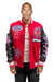 George V Jacket - Bright Future Varsity - Red And Black - GV5004