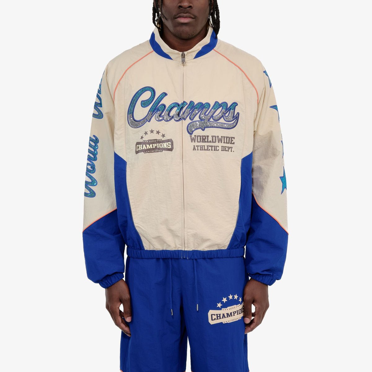 Copper Rivet Track Suit - Champs Nylon - Royal Blue - 535009 – Vengeance78