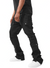 Jordan Craig Flare Stacked Cargo Pants - Black - JTF216