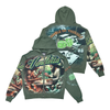STRAY Hoodie - Vendetta Full Zip Up - Dark Green - ST1618-DKG