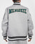 Pro Standard Jacket - Crest Emblem Wool Varsity - Milwaukee Bucks - Heather Grey - BMB659992