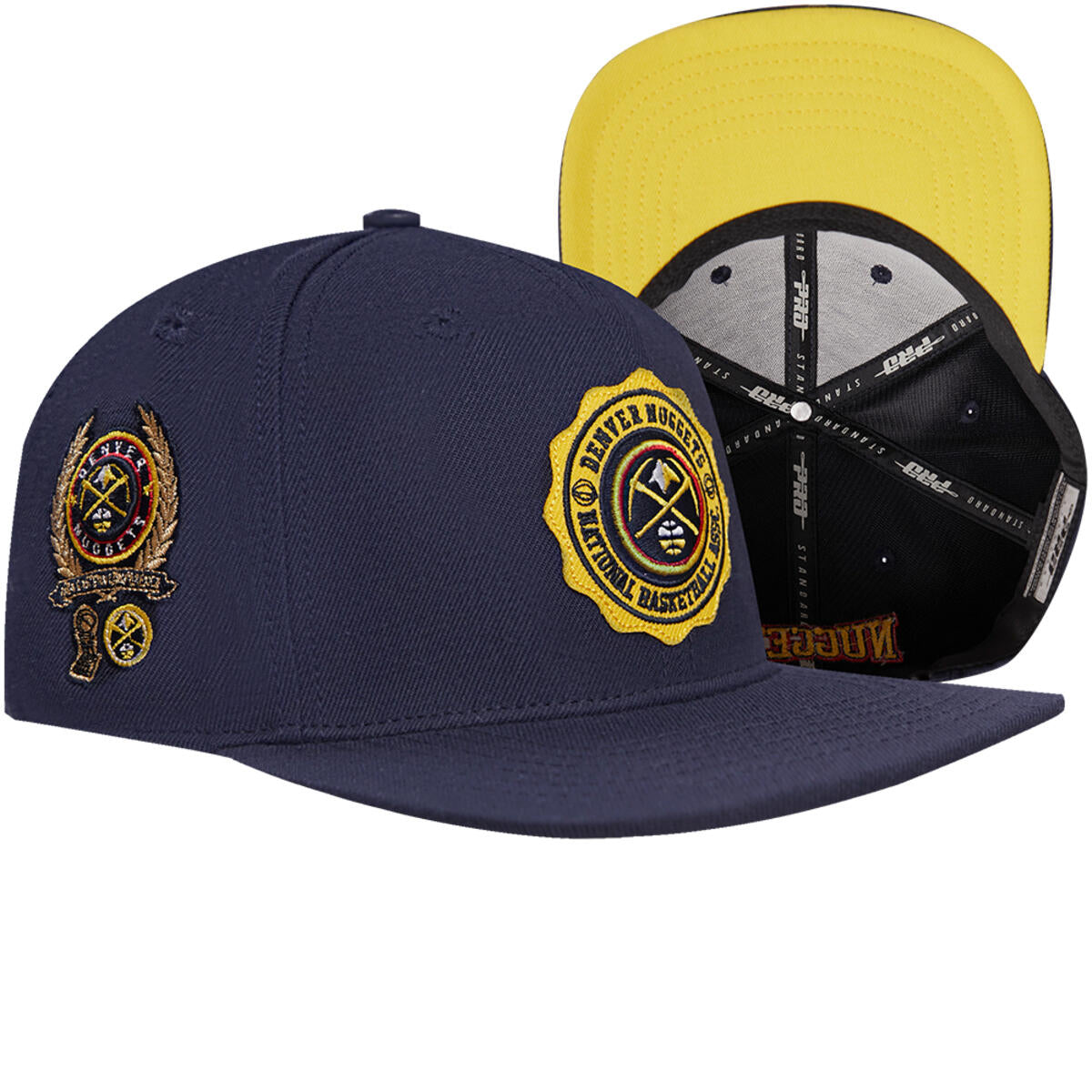 Pro Standard Hat - Crest Emblem Snapback - Denver Nuggets - Midnight N ...