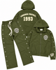 Legends Prevail Track Suit - Shield Nylon - Olive Green - 048