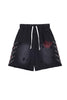 Forever Situated Shorts - Rhinestone Terry - Black - FSRSSR