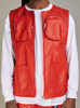 Politics Vest - Florence PU Leather - Scarlet - 492
