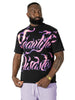 Makobi Cross Arrow Heart T-Shirt in Black