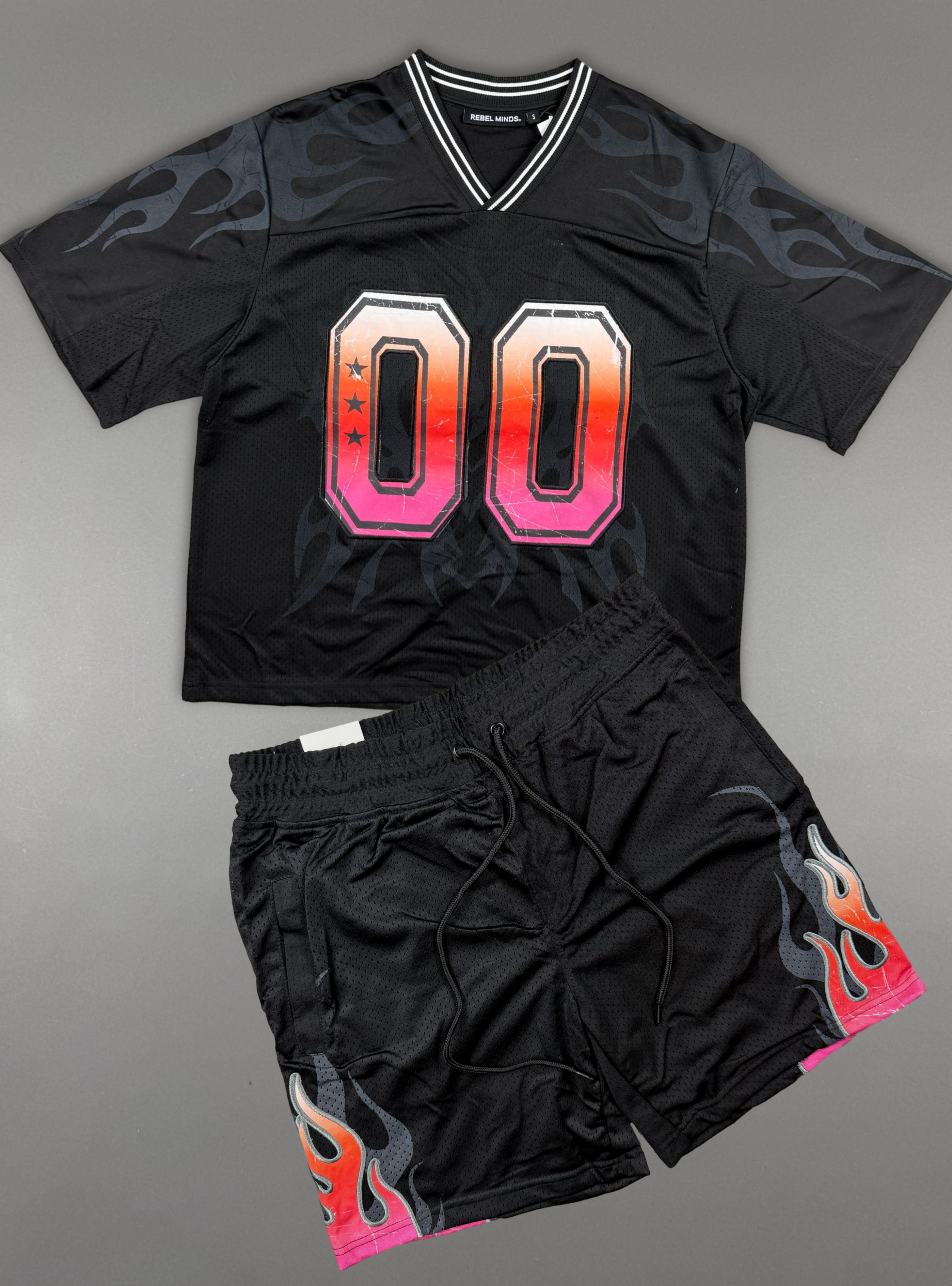 Rebel Minds Short Set - Double Zero Mesh - Black - 610-11952