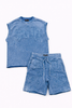 PJMARK Short Set - Saint- Denim Blue - T2601
