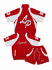 Legends Prevail Short Set - Crinkle - Red/White